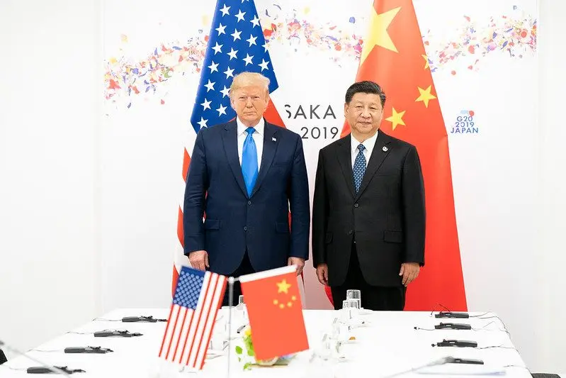 President Donald Trump and Chinese President Xi Jinping during their bilateral meeting at the G20 Summit in Osaka, Japan, June 29, 2019. Credit: Photo: Shealah Craighead / Official White House Photo via Flickr / United States Government Work