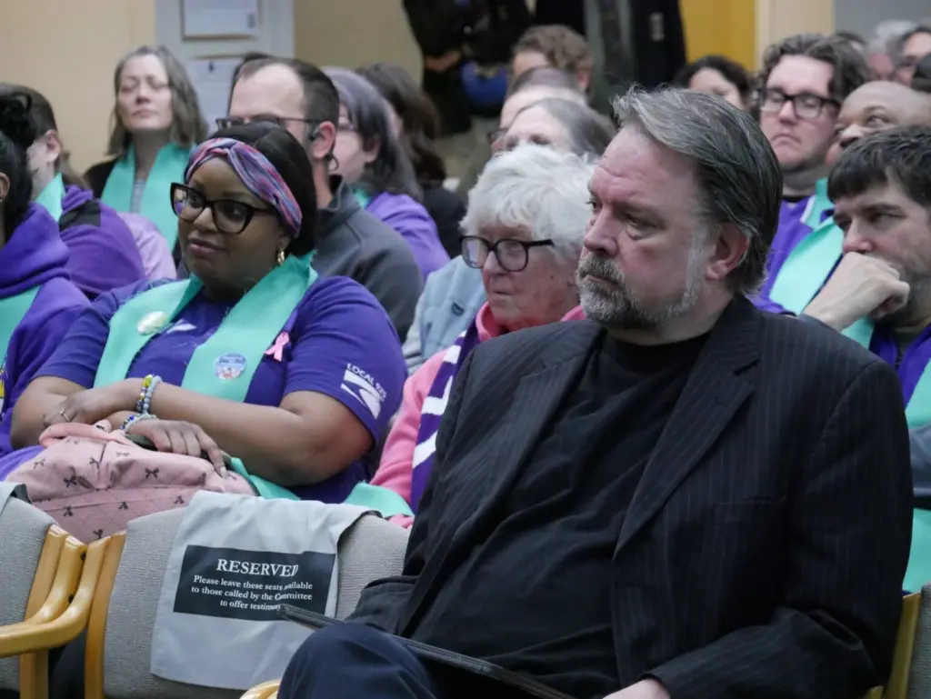 Brian Heywood, founder of Let's Go Washington, on Tuesday said opponents of the income tax are gathering signatures to derail it with a ballot measure this year. (Photo by Bill Lucia/ WashingtonState Standard)