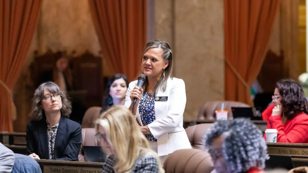 The Legislative Ethics Board is set to hold public hearings next month on allegations that Rep. Tarra Simmons, D-Bremerton, violated state ethics laws. (Photo courtesy of Legislative Support Services)