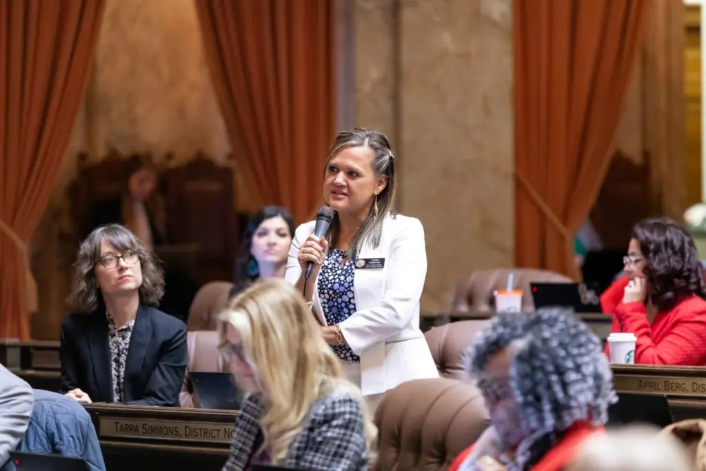 The Legislative Ethics Board is set to hold public hearings next month on allegations that Rep. Tarra Simmons, D-Bremerton, violated state ethics laws. (Photo courtesy of Legislative Support Services)