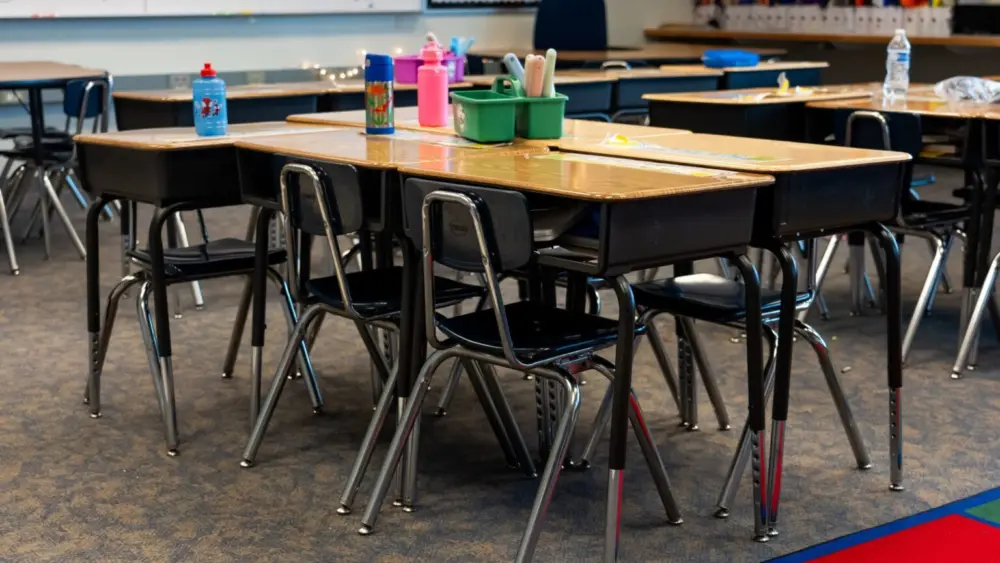 A classroom at Woodrow Wilson Elementary School in South Salt Lake City, Utah, on March 12, 2024. (Photo by Spenser Heaps/Utah News Dispatch)