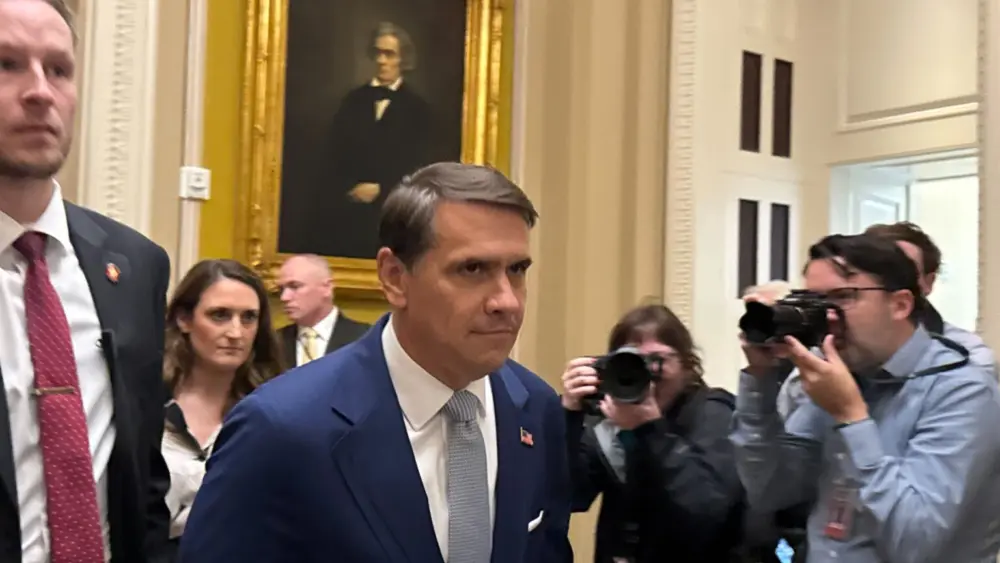 Acting Attorney General Todd Blanche appears at the U.S. Capitol in Washington, D.C., on May 21, 2026. (Photo by Shauneen Miranda/States Newsroom)