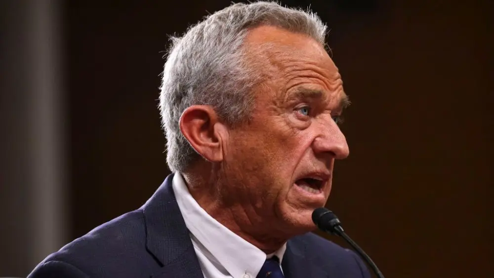 Robert F. Kennedy Jr.^ nominee for Secretary of Health and Human Services^ testifies during his confirmation hearing. WASHINGTON^ DC^ USA – January 29^ 2025