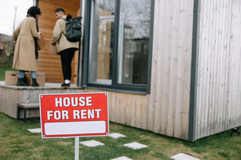 Photo by Ivan S: https://www.pexels.com/photo/red-and-white-signage-outside-the-house-8962254/