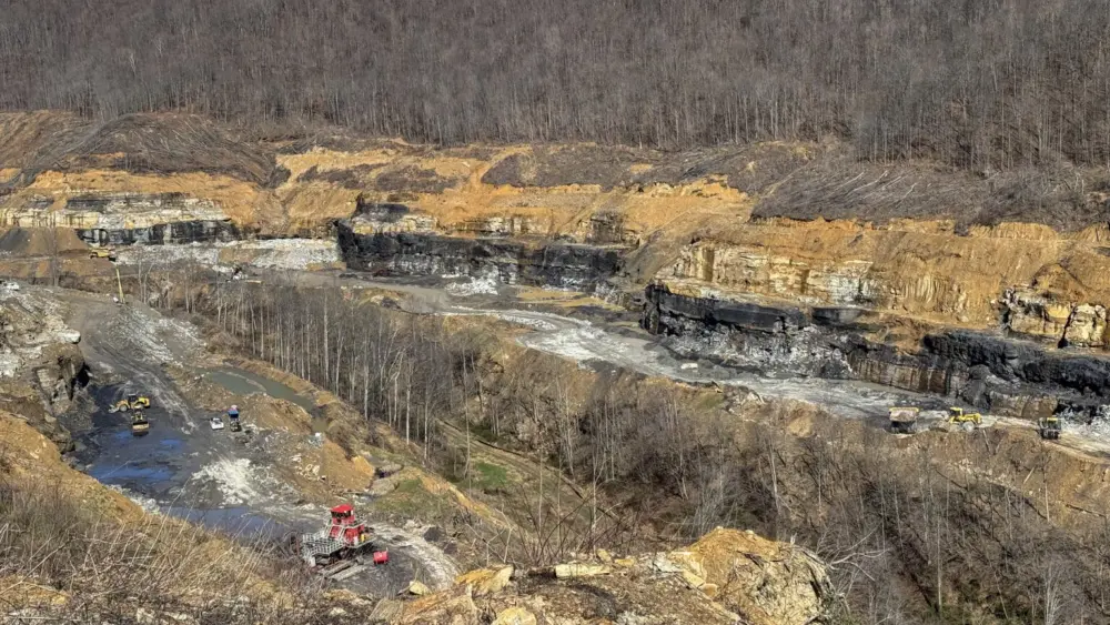 A view of mining operations at Eagle Summit Resources in Charleston, West Virginia, as seen on March 12, 2026. (Photo by James Pinsky/USDA)