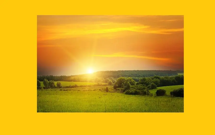 field-sun-rise-and-blue-sky