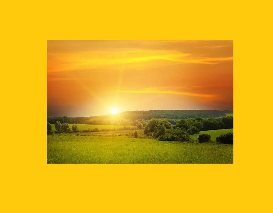 field-sun-rise-and-blue-sky