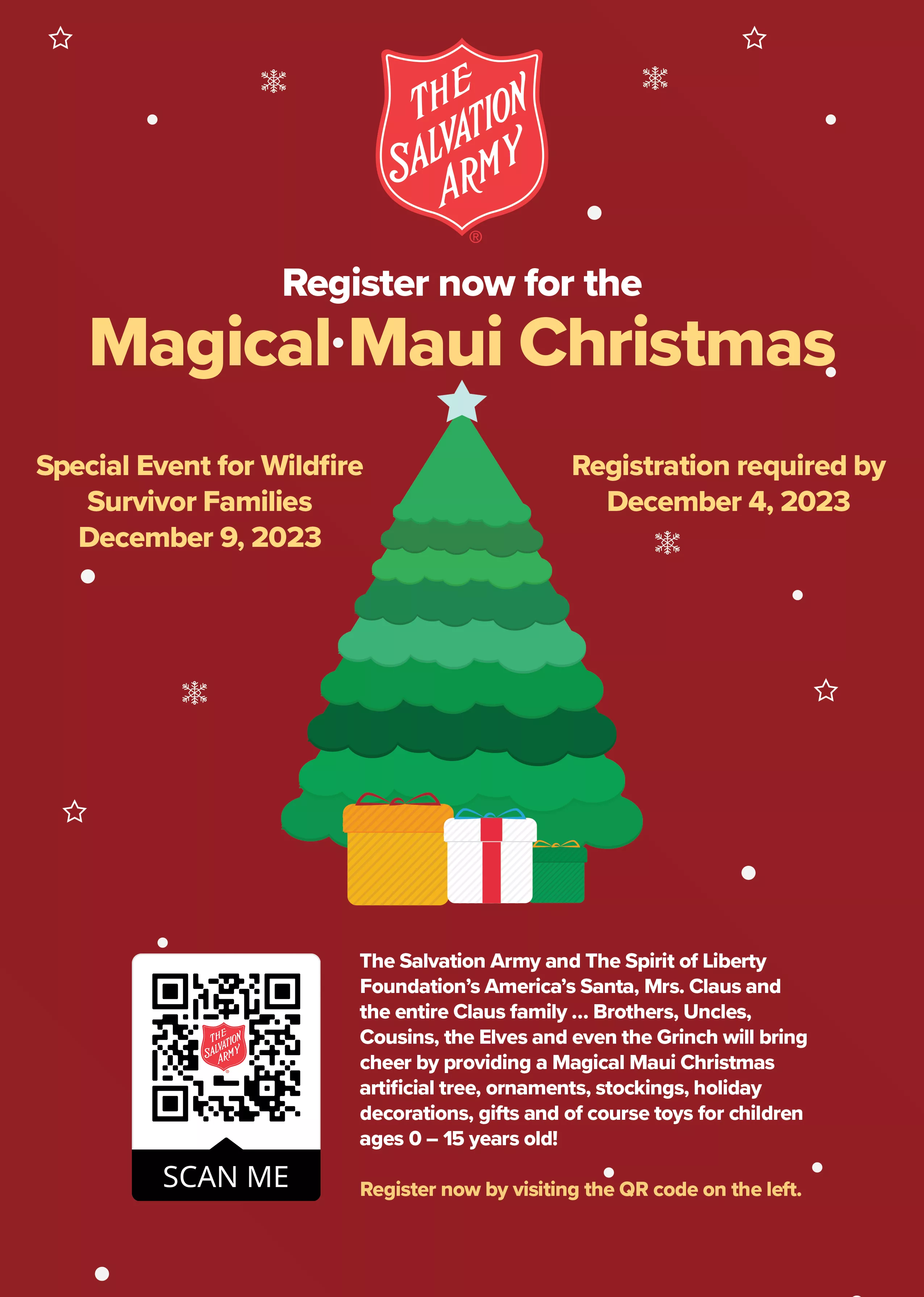 Volunteers Needed for "Magical Maui Christmas" Event This Weekend. KNWB