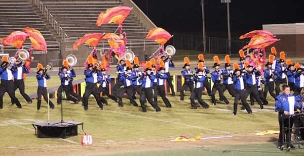 The Marching Marshals during the performance at Christian County High School. Photo by David Forbis. 