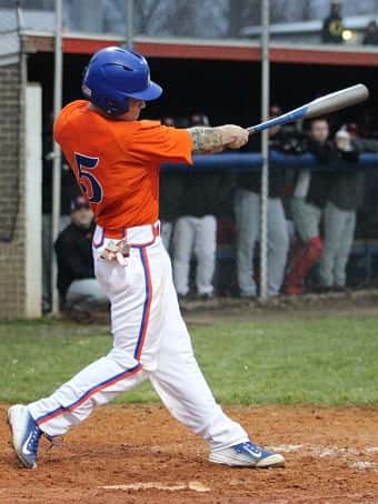 Blake Johnson's triple in the 4th inning scored the Marshals 7th run of the game. 