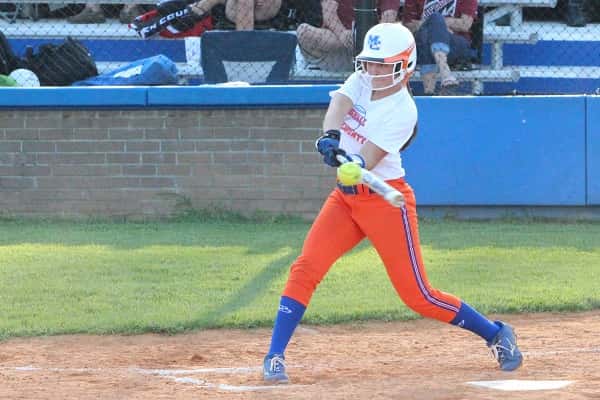 Against Graves County, Lexee Miller was 2-4 with a triple and RBI)