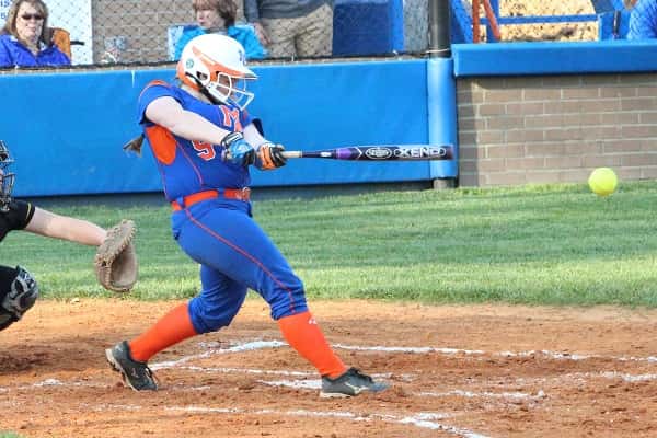 Abby Fiessinger was 3-4 at the plate against Murray, hitting a solo home run in the 7th inning, in the Lady Marshals win. 