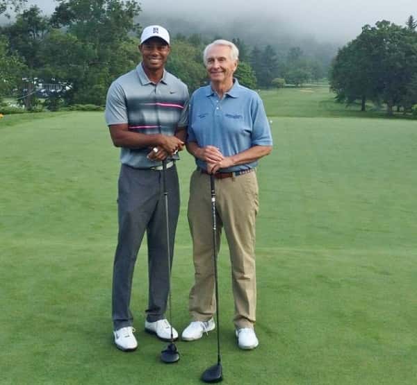 Tiger Woods and Kentucky Governor Steve Beshear played together in today's ProAm at The Greenbrier Classic. Photo by PGA Tour Media