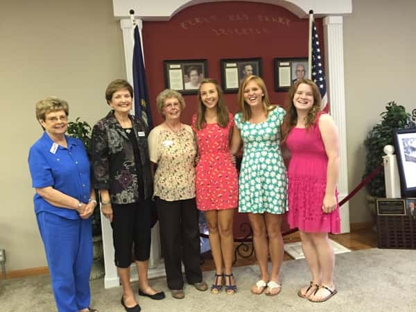 (L to R) Madison Vaughn, Rachel Northcutt, Caroline Wells, Roberta Lewellyn, Barbara Fielder, and Marilyn Brooks