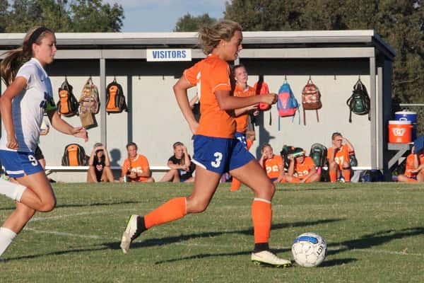 Kayla Travis scored four of the Lady Marshals five goals in their win over Graves County.
