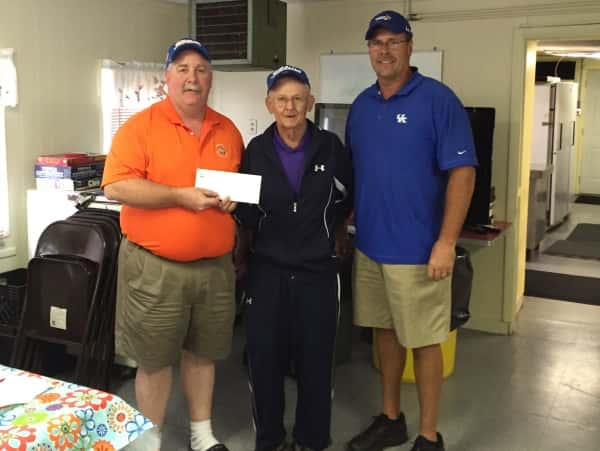 Marshall Golf - Sheriff Byars presents BOULWARE MISSION   TEAM with 1st Place Prize (Sheriff Hudson & Mr. Hyde accept)