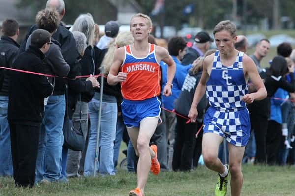 Joseph Reed finished with the second best time for the Marshals at Saturday's Fast Cats Classic.