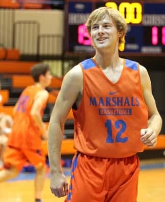 D.J. Pigg is the only senior on the Marshals' squad and will lead the team into the 2015-2016 season.