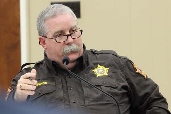 Sheriff Kevin Byars at Tuesday's Fiscal Court meeting feels fee pooling ordinance brought forward in 'deceitful and underhanded' way.