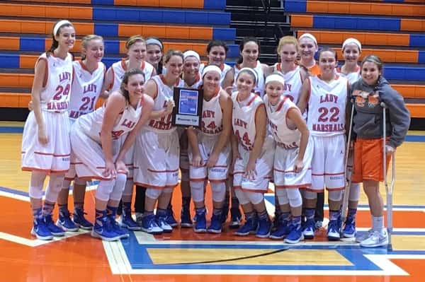 The Lady Marshal Holiday Classic runner-up Lady Marshals.