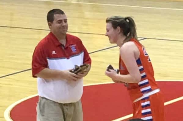 Hannah Langhi was selected MVP in the Lady Marshals 55-44 win over Harlan County.
