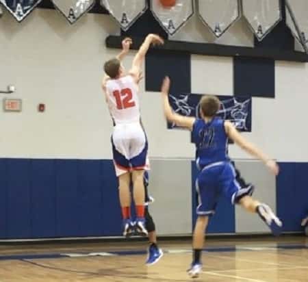 D.J. Pigg hit five three's in the Marshals overtime win over Bartram Trail on his way to 29 points in the game. Photo provided