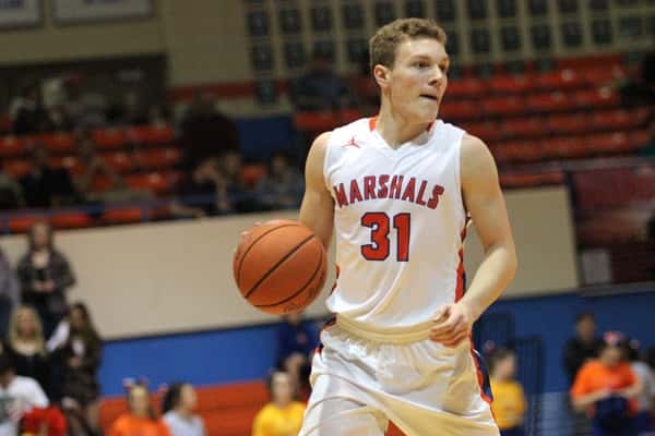 Dylan Walter's 12 points and 15 rebounds led the Marshals to a 43-41 win over Lyon County.
