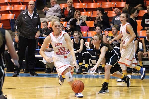 Nikki Fehrenbacher led the Lady Marshals with 18 points, had 5 rebounds, 3 assists and 4 steals in their win over McCracken County.