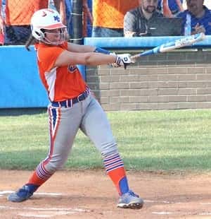 Payton Smothers doubled and drove in three runs against Hickman County.