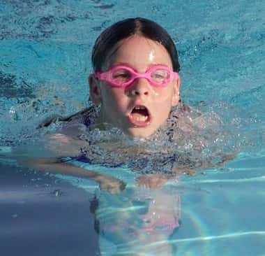 J.C. Wells took 1st in the girls 9-10 year old Breaststroke.