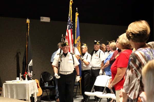 Calvert City American Legion Post 236 posted the colors to start Tuesday's 11th Annual Flag Day Ceremony in Benton.