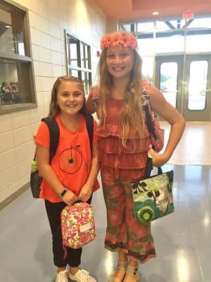 Smiles all around as students enjoyed opening day at the newly constructed South Marshall Middle School.