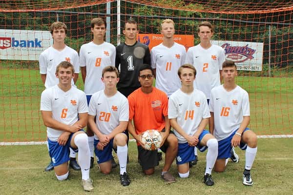 The Marshal seniors this season are back row (L-R) Caleb McNeely, Cameron Ives, Keagin Watkins, Keaton Ferrell and Drake Anderson. Front row (L-R) Dawson Jolley, Skyler Sharp, Sam Pinnegar (mgr), Daniel Lepore and Griffin Cavitt.