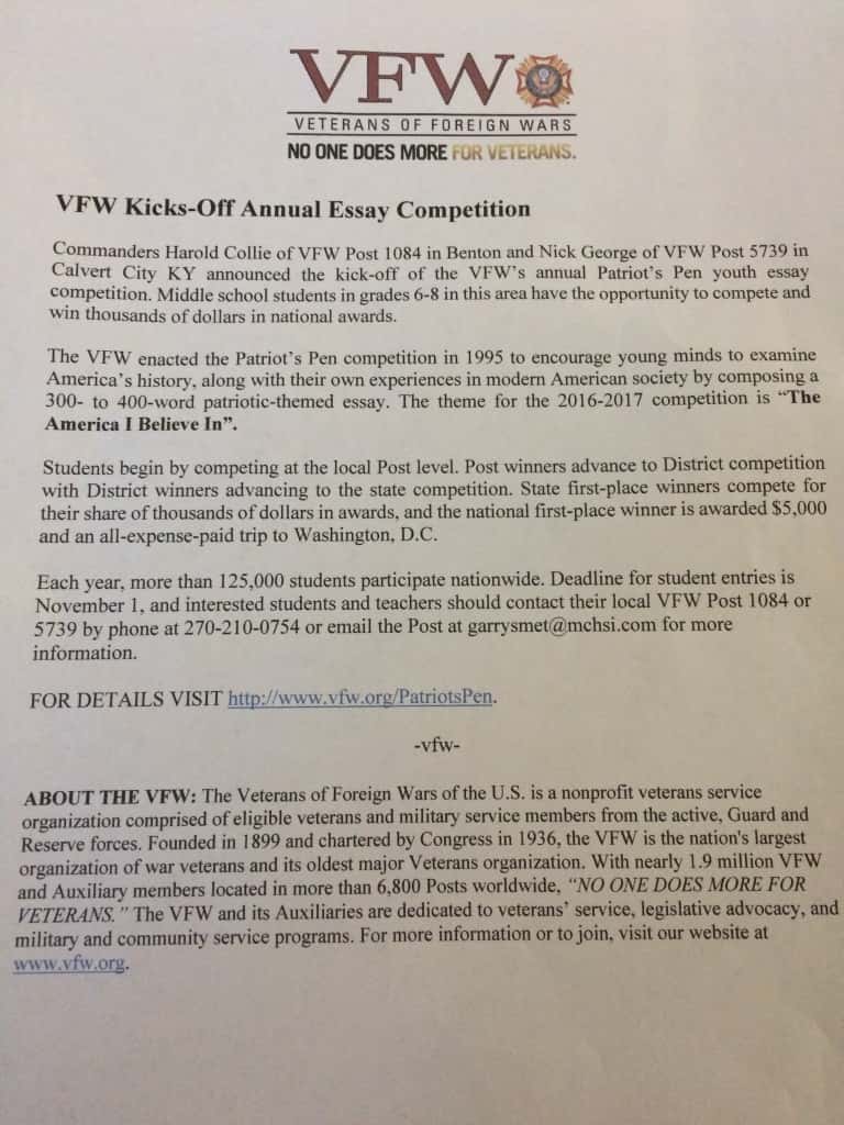 VFW Patriots Pen