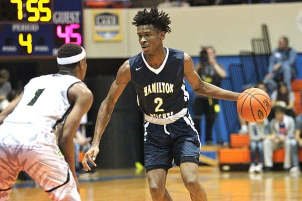 Kentucky commit, Shai Gilgeous-Alexander, scored 21 points in Hamilton Height Christian's Hoopfest game against Prolific Prep.