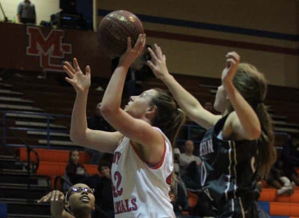 Hannah Langhi scored her 1,000th career point Tuesday in the 3rd quarter of the Lady Marshals win over Livingston Central.