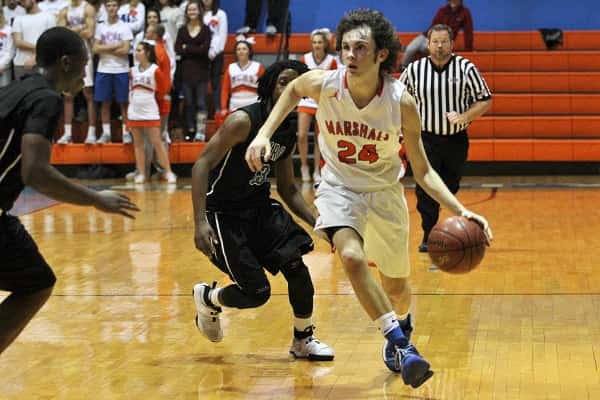 Bryce Flatt had a season high 15 points to lead the Marshals in scoring against Cairo.