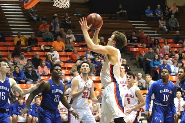 Dylan Walters led the Marshals with 14 points against Paducah Tilghman.
