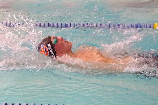 Jackson Brown set a new school record on January 26th in the 100 yard backstroke breaking his own record set earlier this season on November 19th.