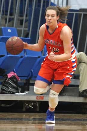 Hannah Langhi led the Lady Marshals over Livingston Central with 30 points and 16 rebounds.