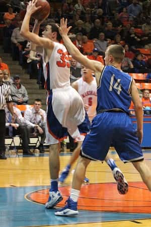 Aaron Reed led the Marshals with 12 points, had 6 rebounds and drew 5 fouls against Graves County.