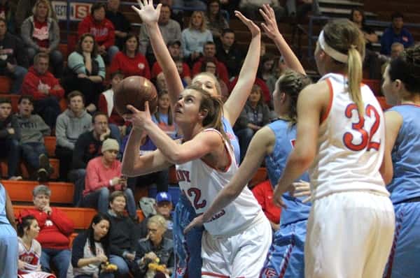 Hannah Langhi led the Lady Marshals with 22 points in their win over Calloway County, also earning her 1,000th career rebound.