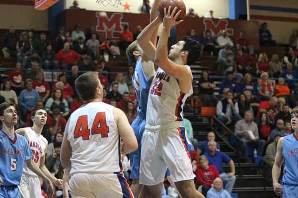 Matt French scored eight points and pulled in five rebounds in the Marshals 48-38 win over Calloway County.