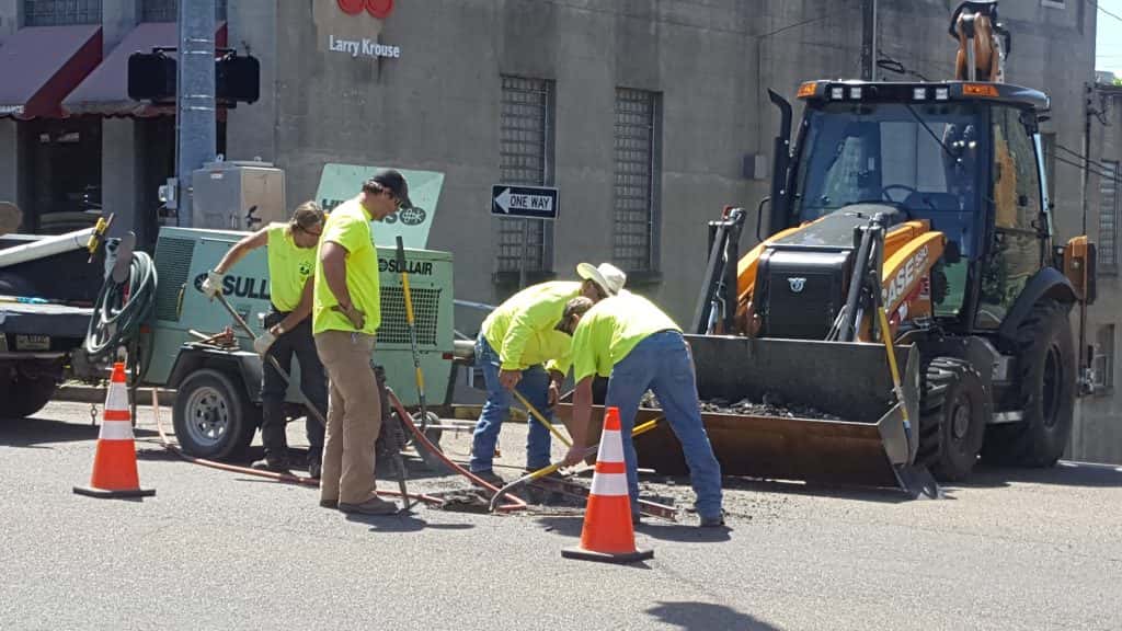 Benton sewer line project work progressing Marshall County
