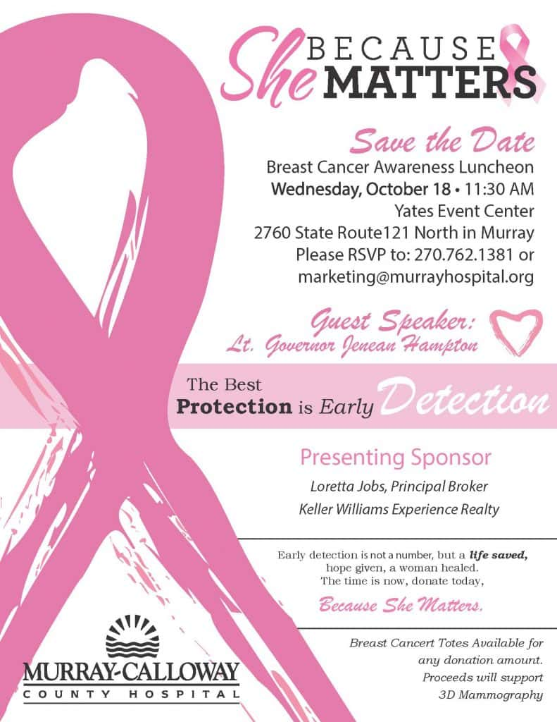 MCCH to host annual breast cancer awareness lunch | Marshall County ...