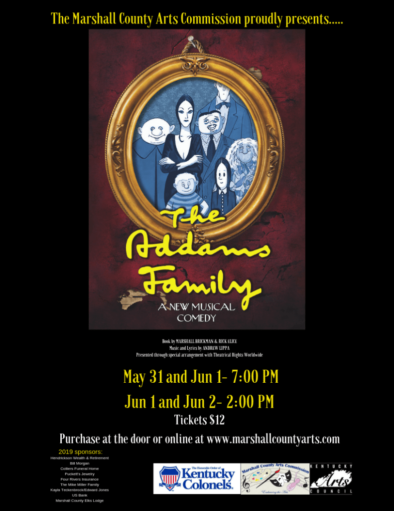 Marshall County Arts Commission Presents The Addams Family