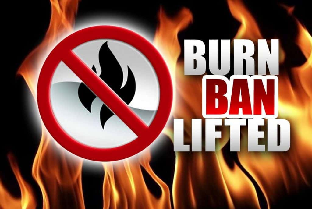 Burn Ban Lifted in Marshall County Marshall County