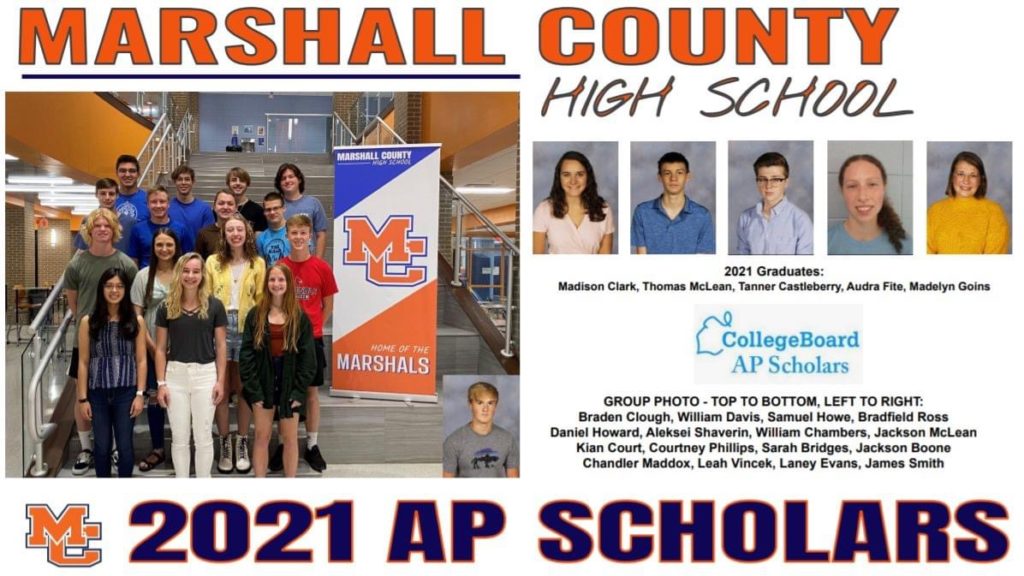 Marshall County High School Students Earn Ap Scholar Awards Marshall Marshall County High School Students Earn Ap Scholar Awards Marshall