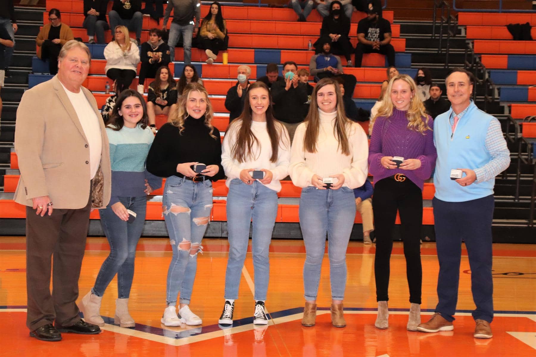 Lady Marshals golf team presented with State Championship rings