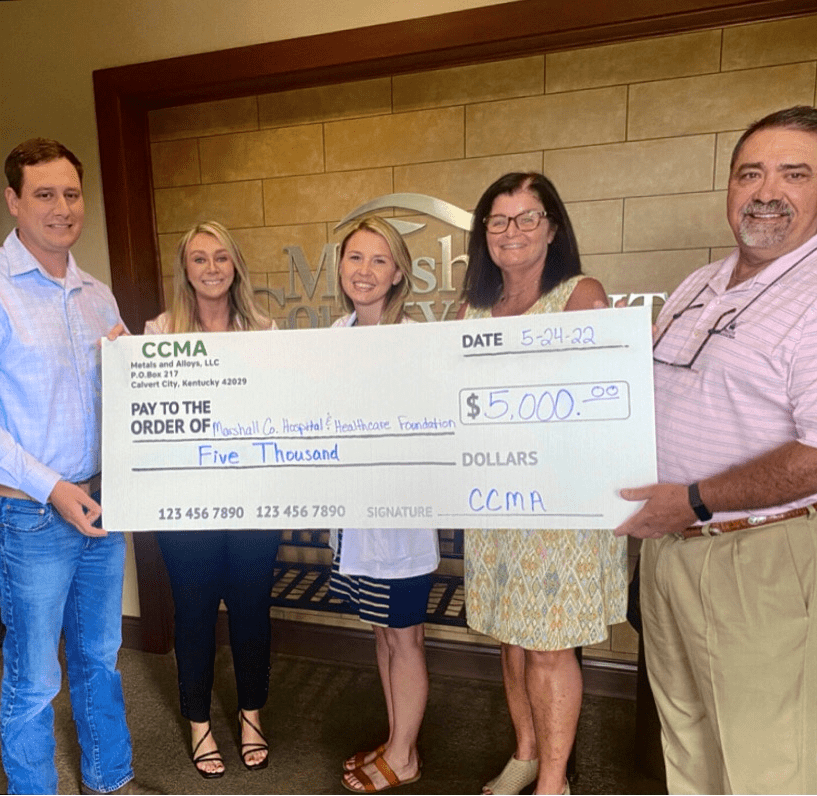 Calvert City's CC Metals & Alloys presents significant donation to